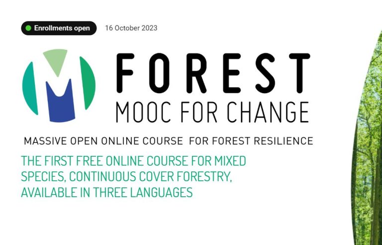 Register now: ForestMoocForChange: the first free online course on Continuous Cover Forestry !